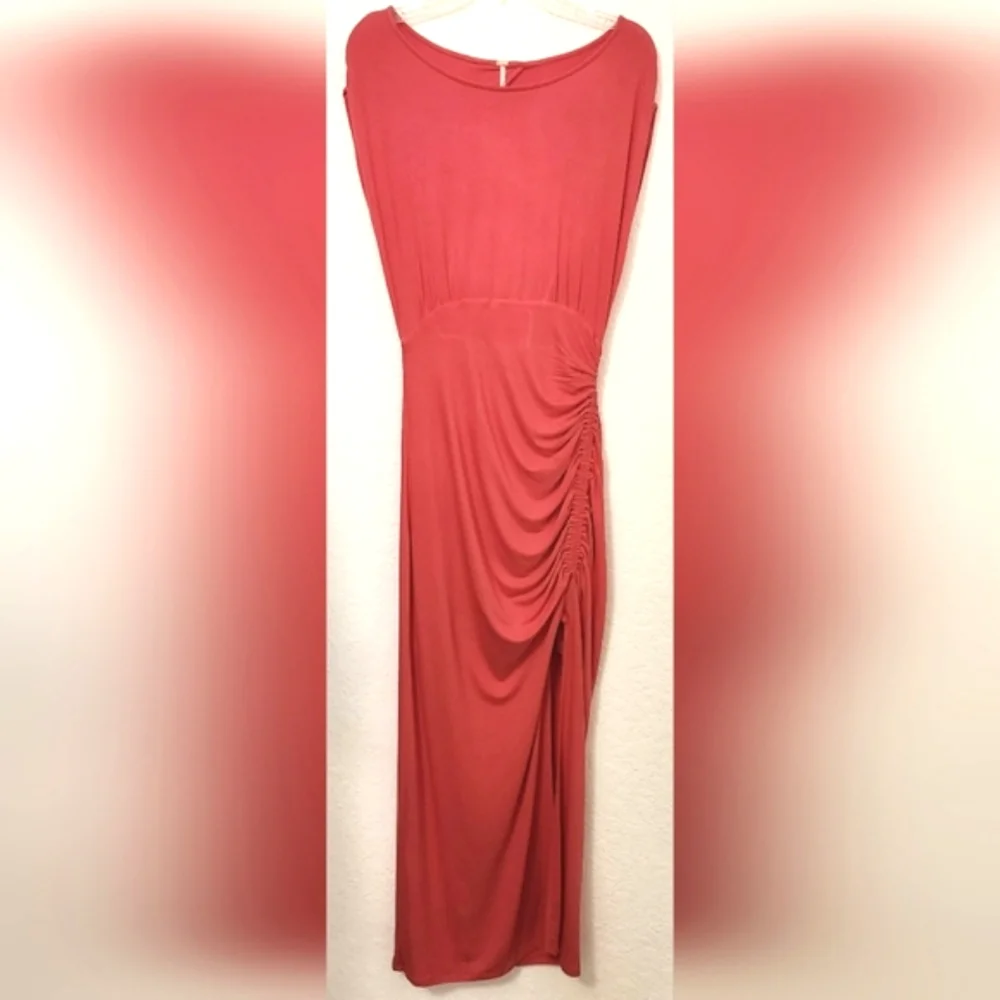 Free People Women's Bella Rose Color Midi Dress.  Size S - Picture 3 of 10